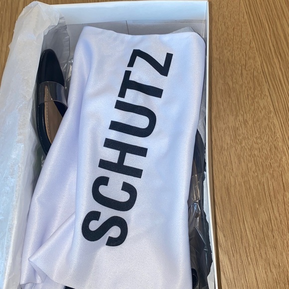 New in Box - Schutz Jessie Mid‎ Block Black Sandals - Women's Size 10 - Picture 6 of 7